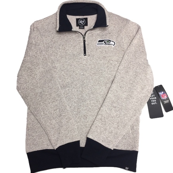 grey quarter zip fleece
